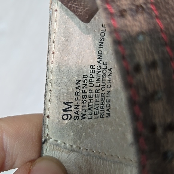 Jambu Women "Like New " San fran Ankle Distressed Leather Boots shoes sz 9 - Picture 12 of 12